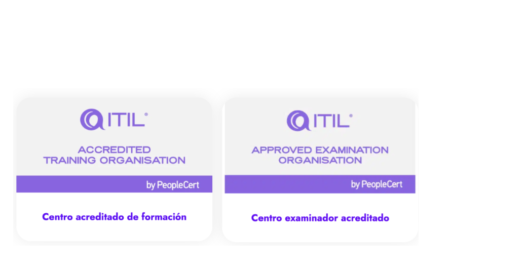 Sellos ITIL de PeopleCert: centro acreditado de formación y centro examinador acreditado